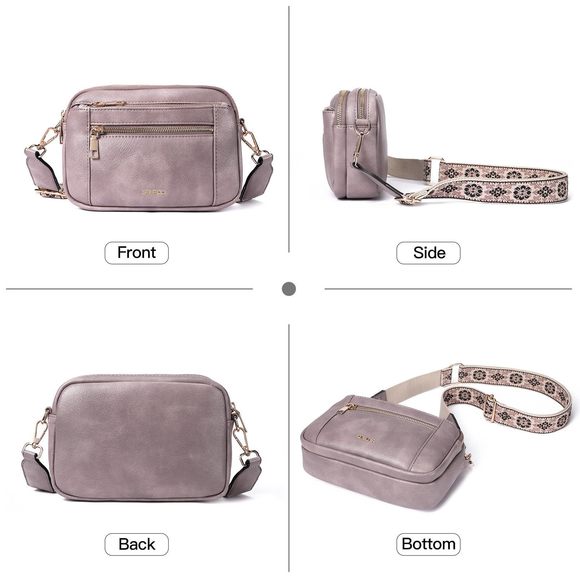 Crossbody Purse Small Crossbody Bags Trendy Vegan Leather With :O - Picture 7 of 8